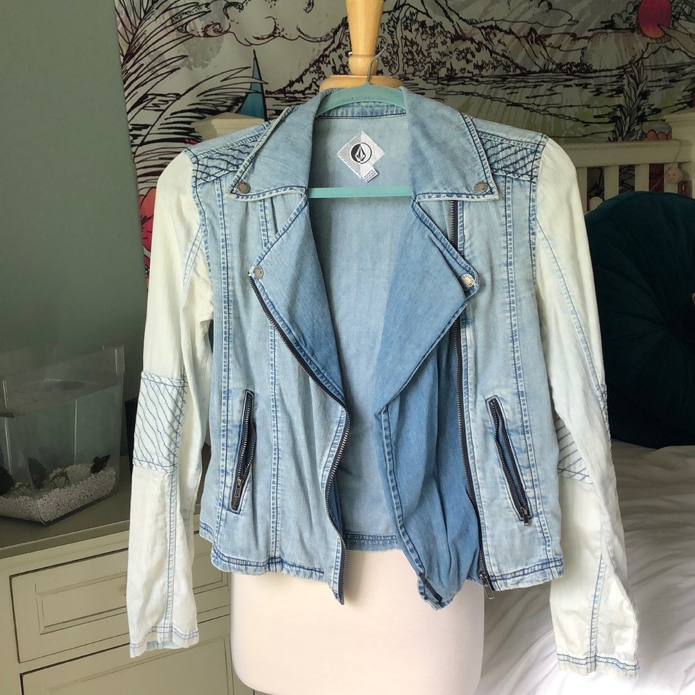 Denim Biker Jacket